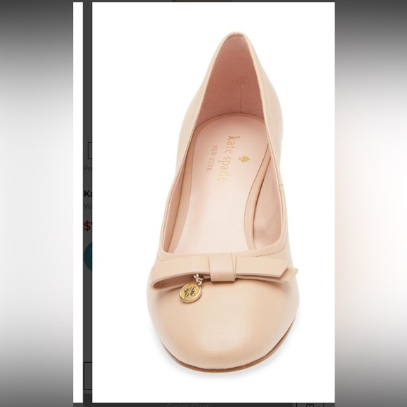 Kate Spade Peach Block Heel Pumps - Picture 4 of 5